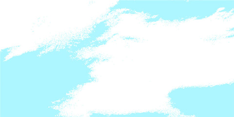 Fototapeta premium An abstract grunge watercolor background depicting a beautiful bright blue summer sky with white clouds and sunlight shining through the clear atmosphere