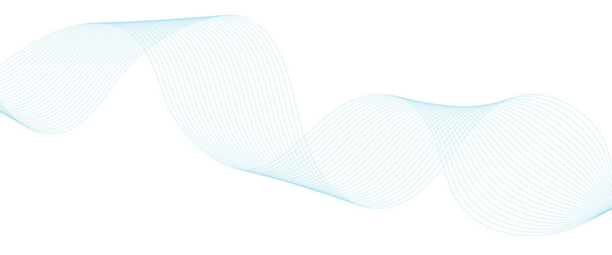 Abstract blue gradient line technology business wavy background. minimal paper waves flow line. minimal paper grid web smooth line. digital vector web soundwave pattern texture.