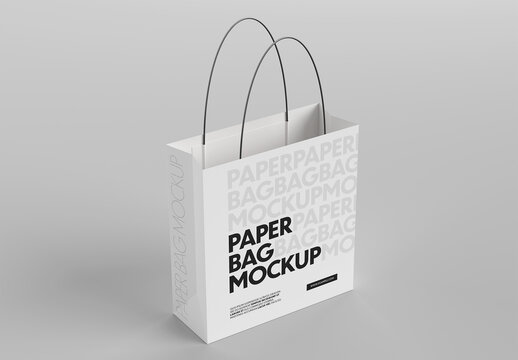 Paper Shopping Bag Mockup