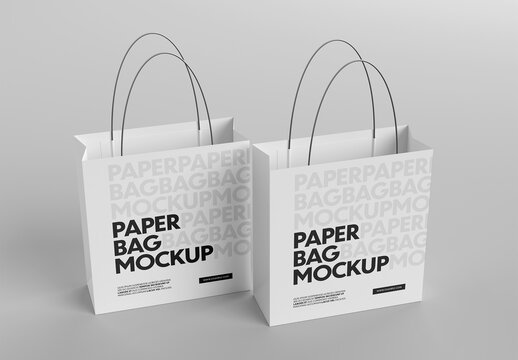 Paper Shopping Bag Mockup