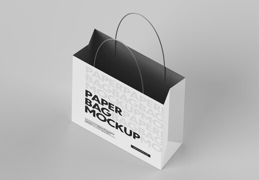 Paper Shopping Bag Mockup