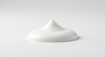 Fototapeta premium Clean dermatology style white cream macro in soft studio light