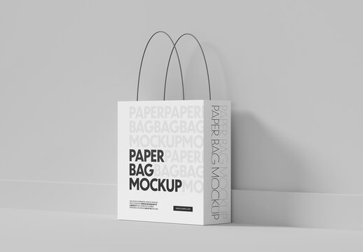 Paper Shopping Bag Mockup