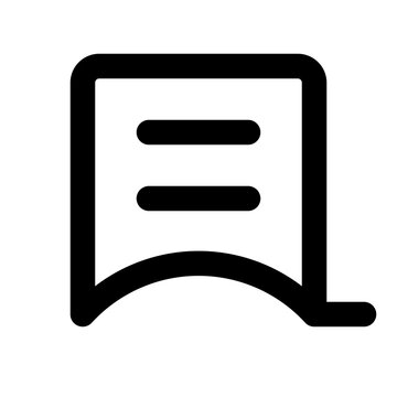 Minimalist bookmark icon vector, black line art save button symbol, simple digital interface bookmarking element for web and mobile apps