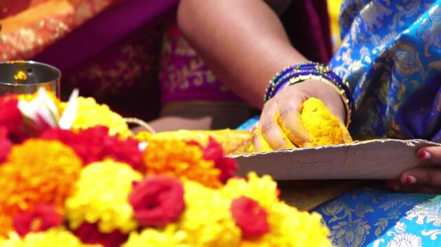 indian Bride haldi ceremony