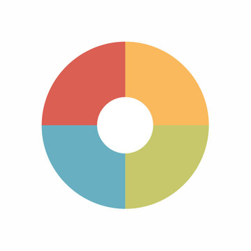 Donut Chart with Four Segments