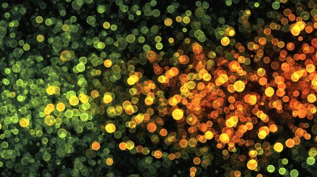 Gradient Glowing Quantum Dots Seamless Bokeh Texture Background
