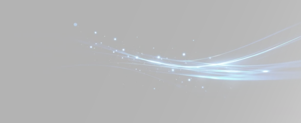 Fotobehang Kunst Elegant blue swoosh of light with magical glowing dust  © theladydarina