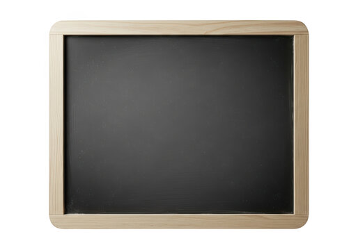 Blackboard with clean empty surface ready for writing
