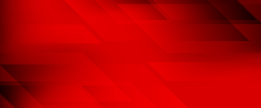 Abstract Red Geometric Background with Gradient Overlapping Parallelogram Shapes, Modern Dynamic Tech Backdrop for Business Presentation, Sport Poster and Digital Banner Design