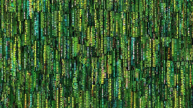 Green Biochip DNA Sensor Texture with Abstract Seamless Background Pattern