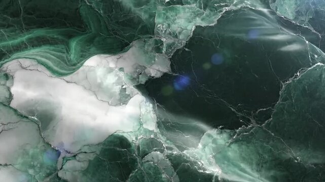 Luxurious green and white marble texture with natural veining, a perfect abstract background for elegant designs