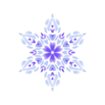 snowflake on white background