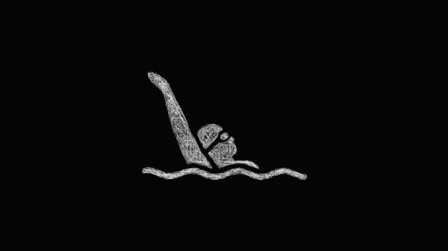 Sketch backstroke icon animation - smooth progressive reveal