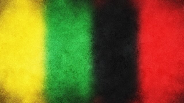 Pan-African colors during Juneteenth celebration with abstract texture representing freedom and heritage