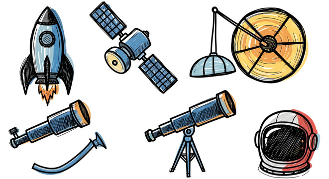 Astronauts explore Space with various gadgets and tools for Space Exploration