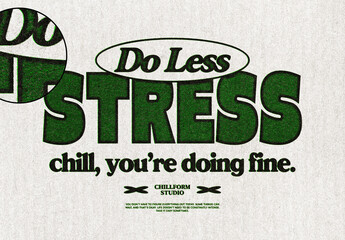 Green Stamp Print Effect - Distressed Typography for Logo, Poster & Branding (PSD)