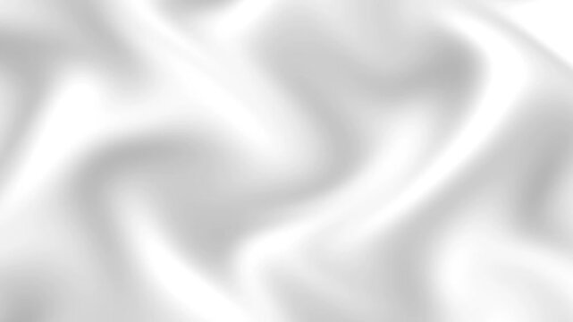 Smooth Flowing White Fabric Background Loopable Animation.