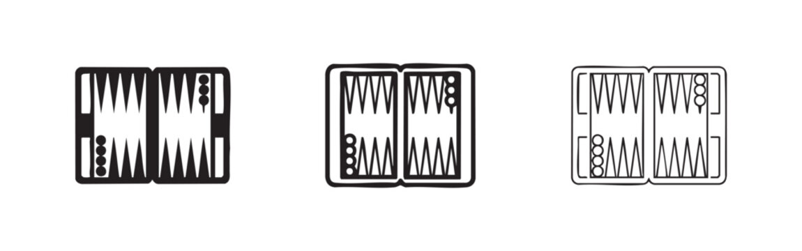Backgammon board icon, game, strategy, board game, dice, entertainment