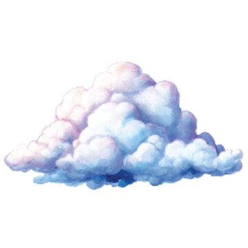 Large White Fluffy Cloud Formation.