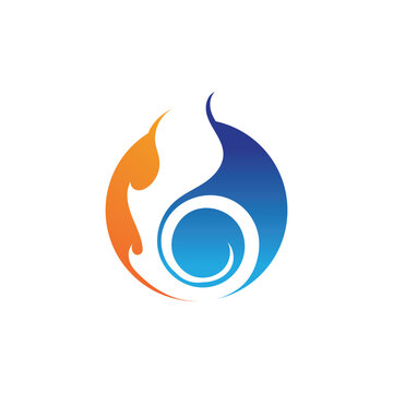 Fire logo vector illustration design