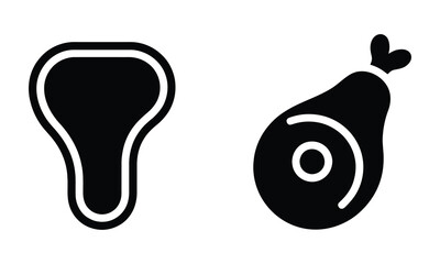 Black and white snail and vase icon set © candysartistry