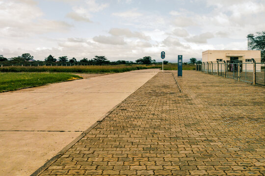 Scenic view of the Madaraka Express Suswa SGR Railway Station Terminus, Kenya Standard Gauge Railway, Kenya