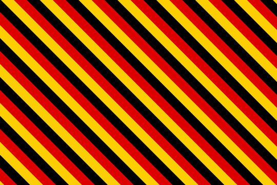 Germany Flag Colors Diagonal Stripe Pattern in Vector Style