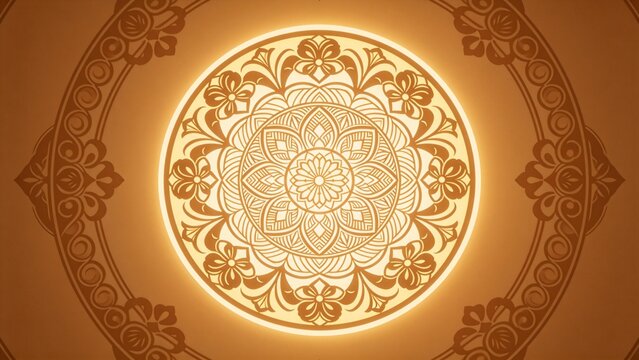 Ornate floral mandala design