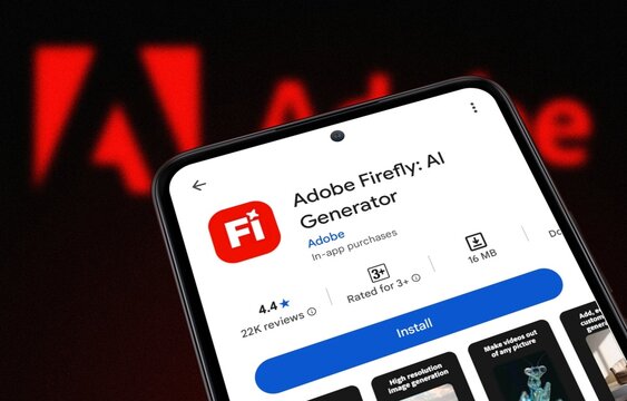  Adobe Firefly app install for Android smartphones.  Adobe Firefly app is seen on the Google Play Store. Adobe Firefly is a family of generative artificial intelligence
