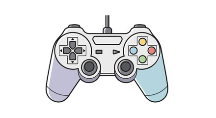 Colorful gaming controller for play. © Gagah