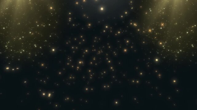 Abstract cosmic explosion with fiery energy and glowing particles in space setting