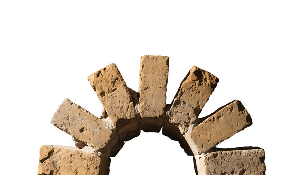 Stacked Wooden Wine Corks Arranged in Circular Pattern on White Background