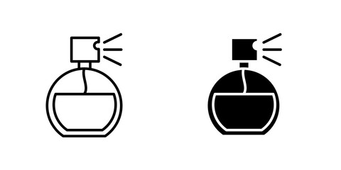 Perfume bottle icon on white background, editable stroke svg 10 © tuli