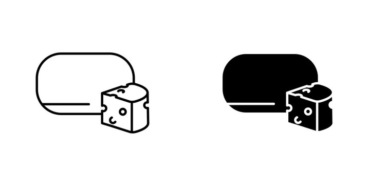 Parmesan icon on white background, editable stroke svg 10