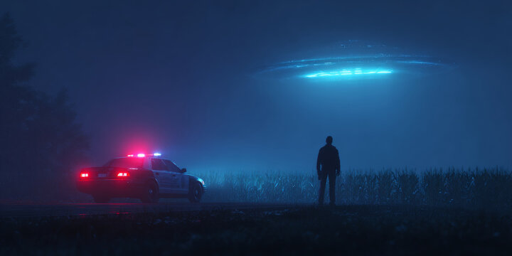 Police officer encounters UFO at night