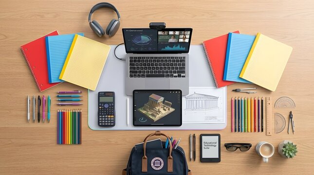 stationery isolated on white background