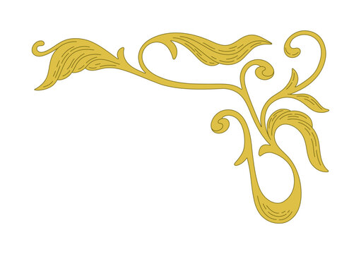 Art Nouveau decorative element. Vector illustration.