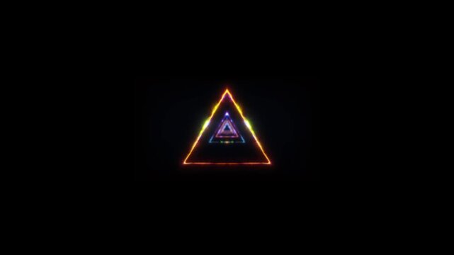Glow And Neon Triangle Energy Tunnel For VJ Loops
Glow and neon fractal energy vj loop with abstract triangle background perfect to set your music on