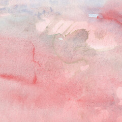 Fototapeta premium Soft pink gray watercolor background on textured paper