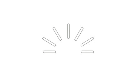 Obraz premium Simple Grey Sunburst Icon Design.