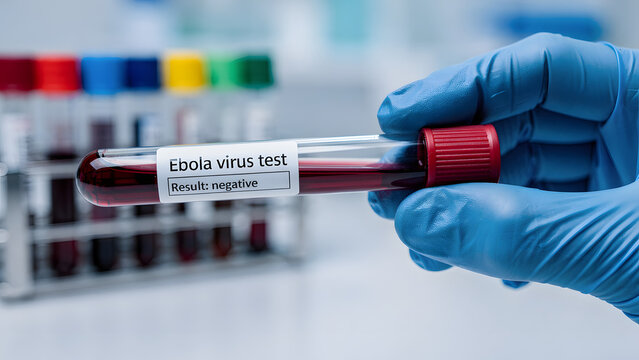 Ebola Virus Test Result Close Up
