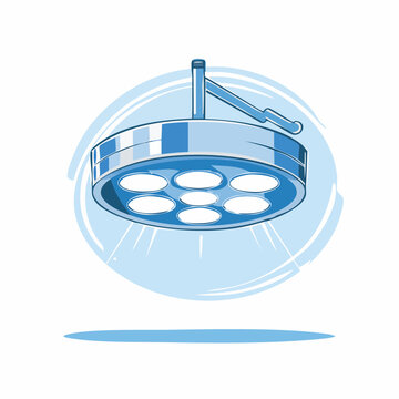 Surgical Operating Lamp Illustration