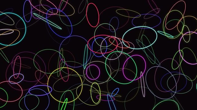 Neon dna double helix strands animation, genetic science visualization, futuristic medical tech