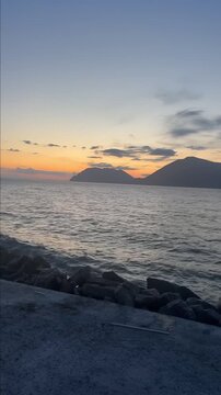 he majestic Rio-Antirrio Bridge at sunset