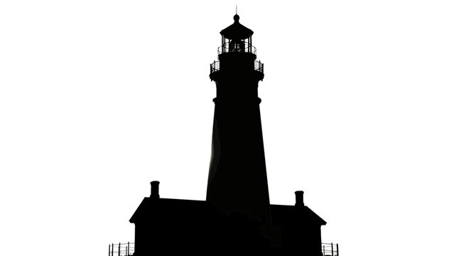 Lighthouse Tower Architecture Silhouette Structure.
