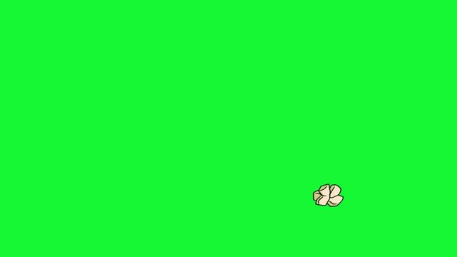 set of popcorn throwing animation with green screen good for decoration, looping video, food video, etc