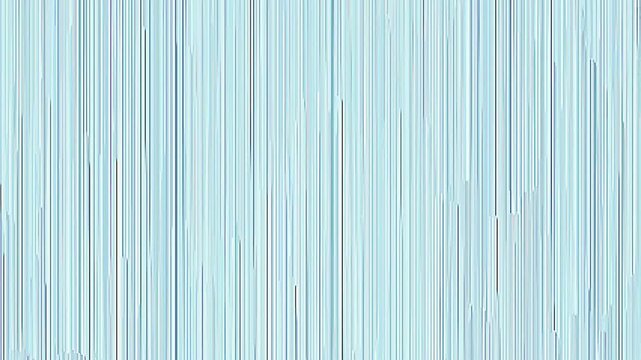 Abstract pixel sorting animation background. Light blue and white vertical lines movement texture. Glitch art style loop video. Smooth moving cyber design backdrop for technology themes.
