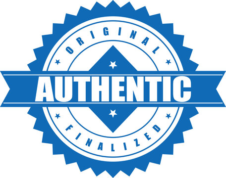 Premium quality certified original finalized authenticity badge