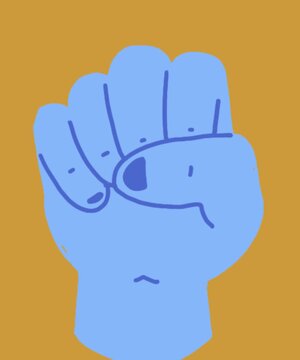 an icon of a hand knocking on a door